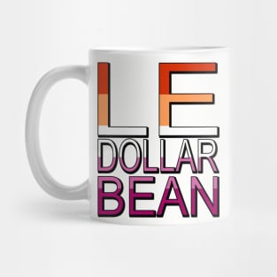 Lesbian Le Dollar Bean Flag Colors Mug